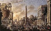 Jacob van der Ulft Antique Forum with a Triumphal Procession oil painting artist